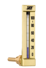 Термометр промышленный с наружной резьбой для ОВК из алюминия SIKA 175WBZ Термометры #2