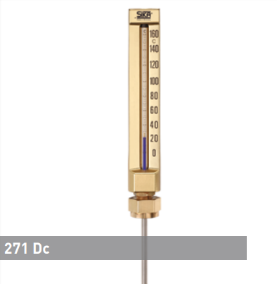 Термометр промышленный с накидной гайкой SIKA 272Dc Термометры